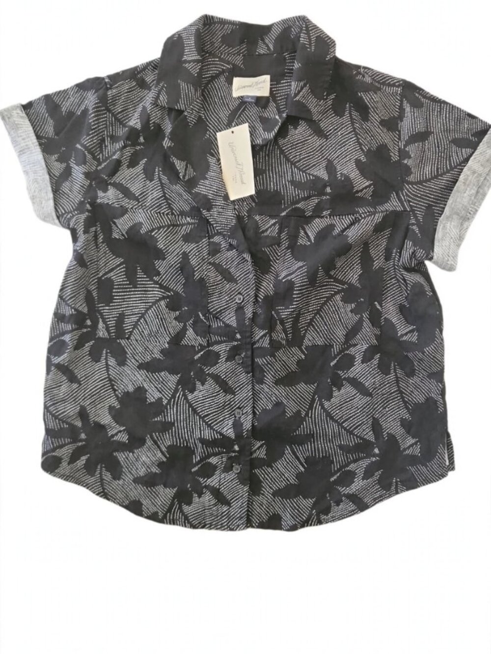 Floral Black Women's Top